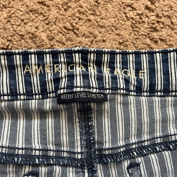 AEO Striped High Rise Shortie Shorts - Picture 5 of 7